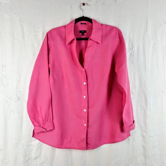 Talbots 100% Irish Linen Sz 14W 🌹4X Host Pick🌹 - Picture 3 of 9